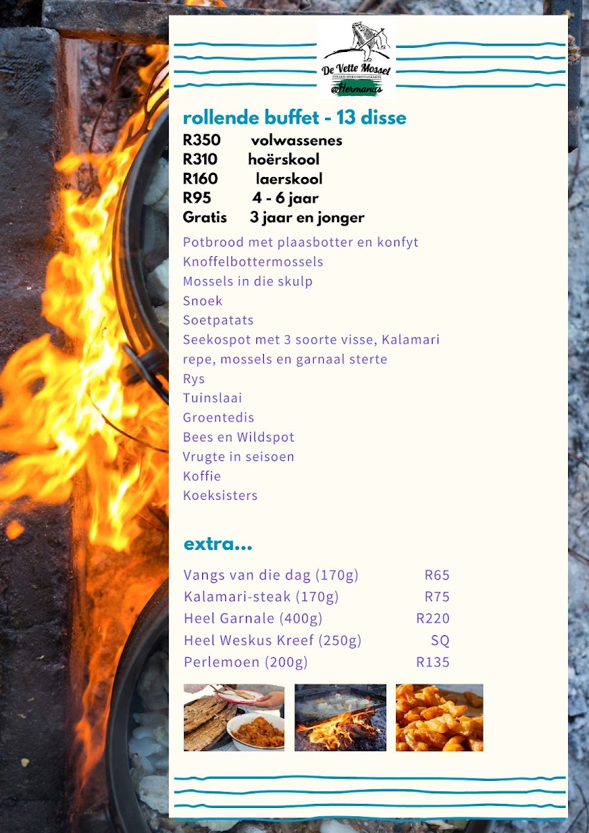 Menu De Vette Mossel Hermanus | Beach Seafood Restaurant Experience-2