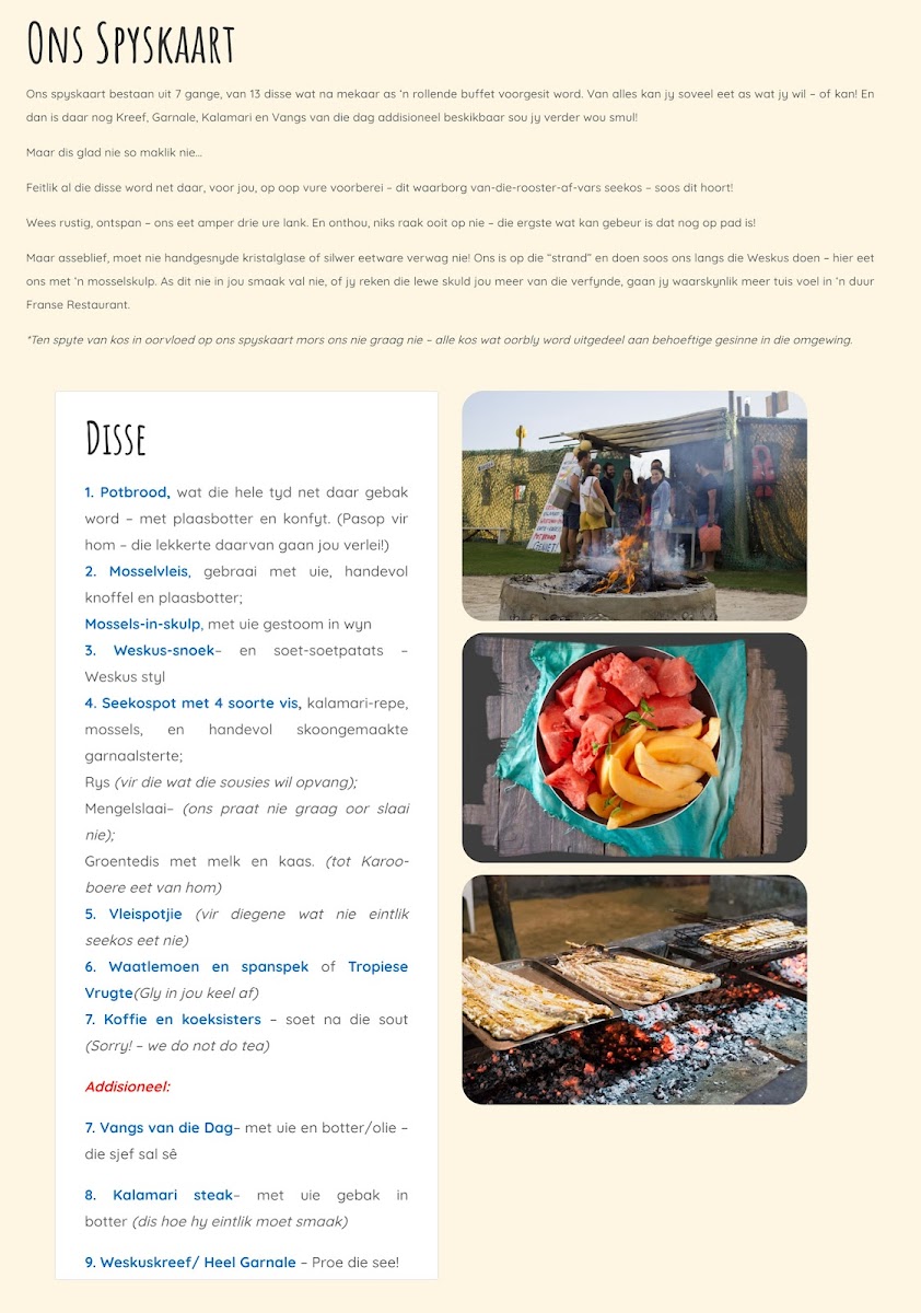 Menu De Vette Mossel Hermanus | Beach Seafood Restaurant Experience-3