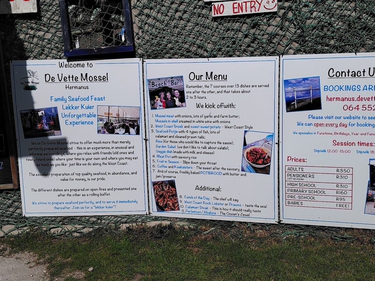 Menu De Vette Mossel Hermanus | Beach Seafood Restaurant Experience-4